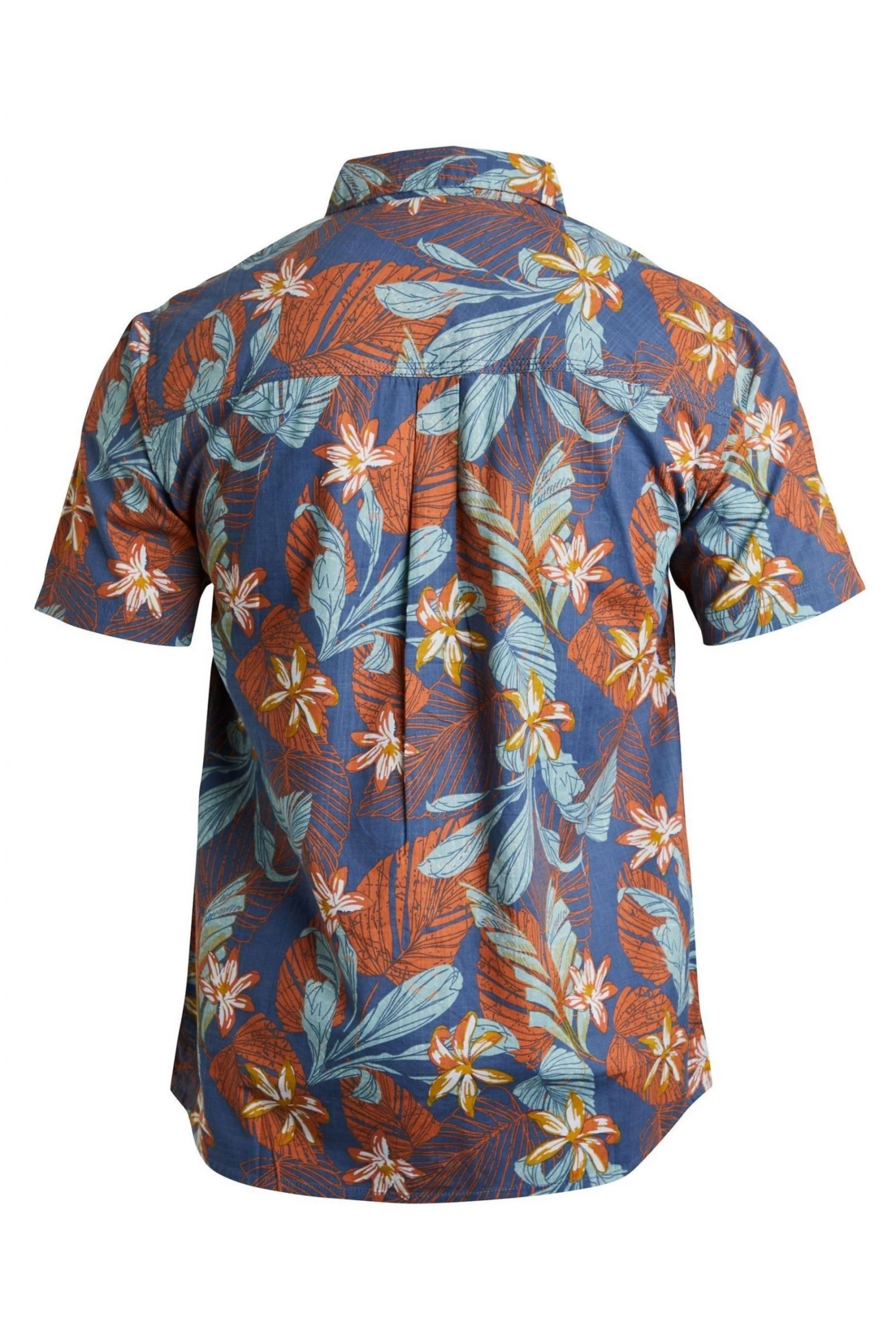 Weird Fish Blue Rainas Organic Cotton Short Sleeve Resort Shirt 6 Weird Fish Blue Rainas Organic Cotton Short Sleeve Resort Shirt - Image 6