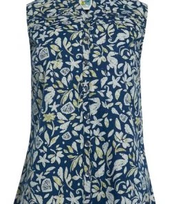 Weird Fish Blue Lazio Organic Cotton Printed Sleeveless Shirt 9 Weird Fish Blue Lazio Organic Cotton Printed Sleeveless Shirt -Weird Fish Sales unnamed file 376