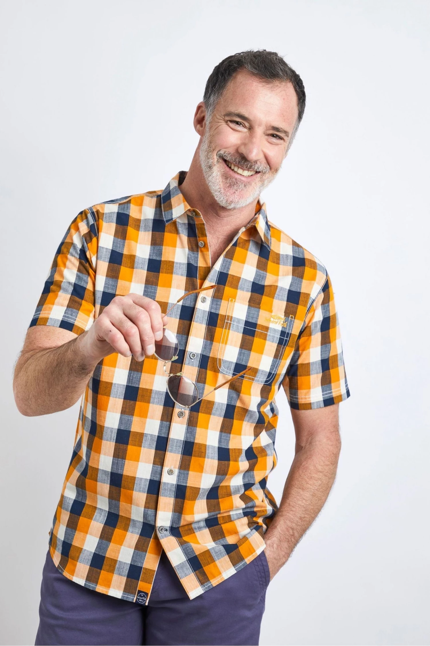 Weird Fish Yellow Berkley Organic Cotton Short Sleeve Gingham Shirt 1 Weird Fish Yellow Berkley Organic Cotton Short Sleeve Gingham Shirt