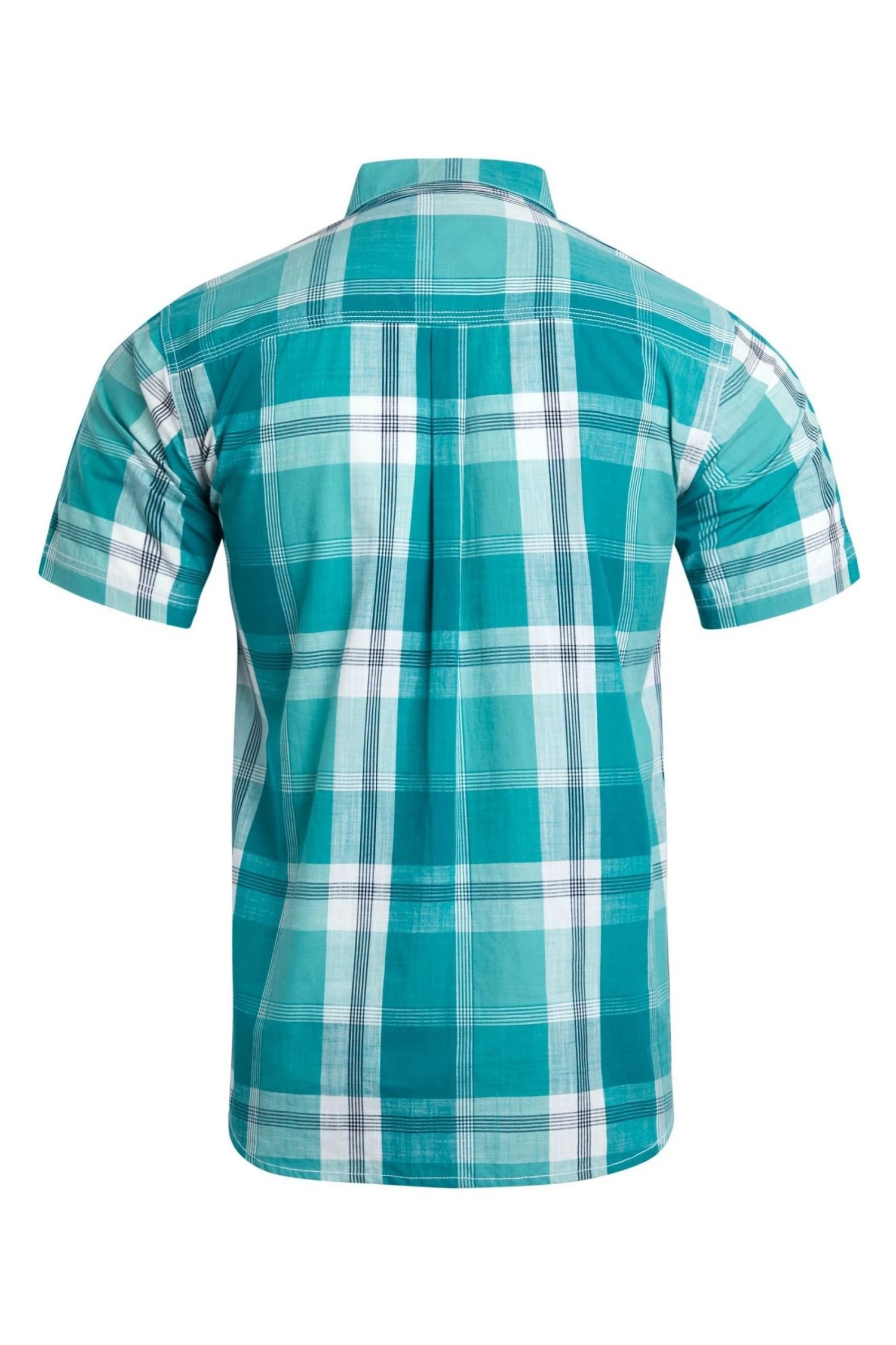 Weird Fish Green Organic Cotton Sleeve Check Shirt 5 Weird Fish Green Organic Cotton Sleeve Check Shirt - Image 5