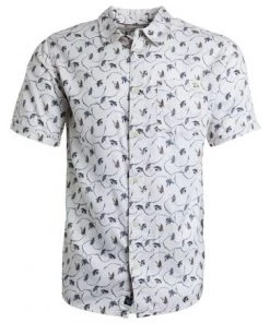 Weird Fish White Benito Tencel™ Short Sleeve Printed Shirt -Weird Fish Sales unnamed file 402