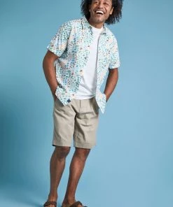 Weird Fish Cream Organic Short Sleeve Printed Shirt -Weird Fish Sales unnamed file 407 scaled
