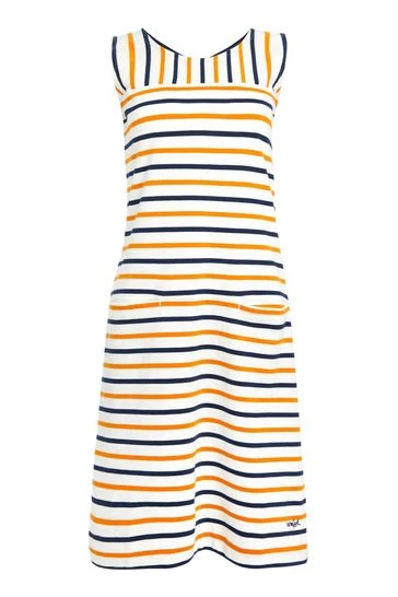 Weird Fish Cream Risso Organic Cotton Striped Dress 6 Weird Fish Cream Risso Organic Cotton Striped Dress - Image 6