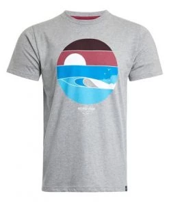 Weird Fish Grey Sunrise Recycled Organic Graphic T-Shirt -Weird Fish Sales unnamed file 42