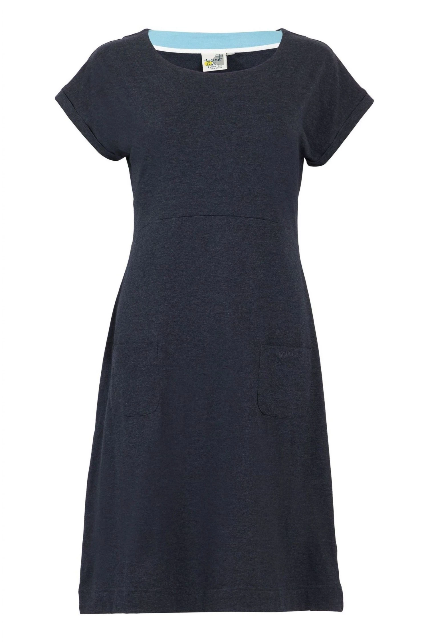 Weird Fish Blue Viola Recycled Organic Jersey Dress 3 Weird Fish Blue Viola Recycled Organic Jersey Dress - Image 3