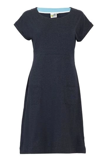 Weird Fish Blue Viola Recycled Organic Jersey Dress 5 Weird Fish Blue Viola Recycled Organic Jersey Dress - Image 5