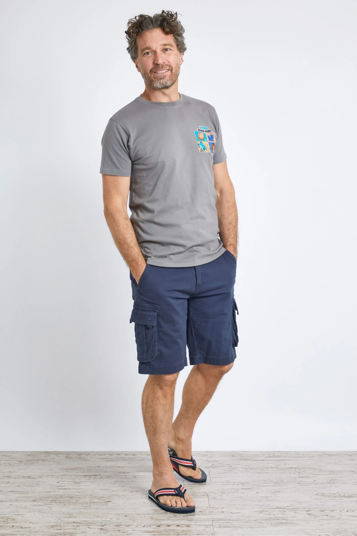 Weird Fish Grey Dad Fish Organic Cotton Artist T-Shirt 1 Weird Fish Grey Dad Fish Organic Cotton Artist T-Shirt