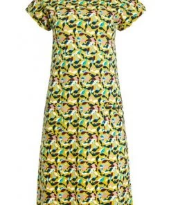 Weird Fish Green Tallahassee Organic Cotton Printed Day Dress -Weird Fish Sales unnamed file 435