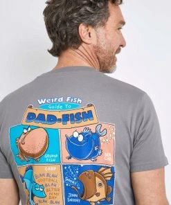 Weird Fish Grey Dad Fish Organic Cotton Artist T-Shirt 8 Weird Fish Grey Dad Fish Organic Cotton Artist T-Shirt -Weird Fish Sales unnamed file 45 scaled