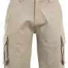 Weird Fish Natural Rigney Organic Cotton Cargo Shorts