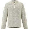 Weird Fish Cream Zip Eco Maraoni Sweatshirt