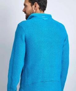 Weird Fish Blue Stern 1/4 Zip Eco Maraoni Sweatshirt -Weird Fish Sales unnamed file 526 scaled