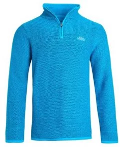 Weird Fish Blue Stern 1/4 Zip Eco Maraoni Sweatshirt -Weird Fish Sales unnamed file 529