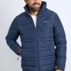 Weird Fish Blue Clearlake Recycled Padded Jacket