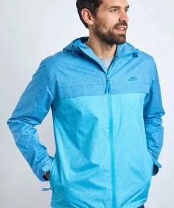 Weird Fish Blue Recycled Waterproof Jacket