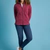 Weird Fish Pink Avia Recycled Full Zip Fleece
