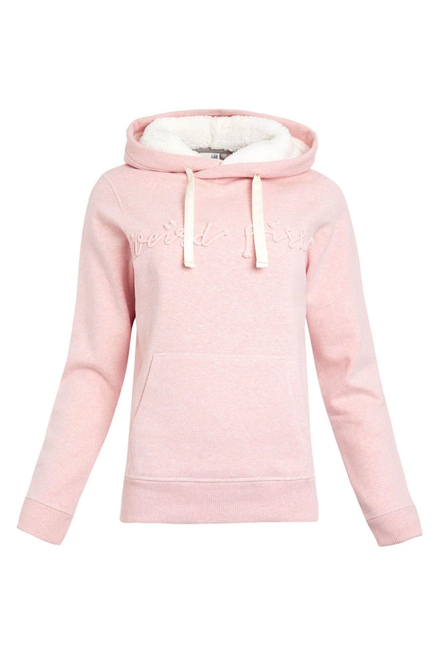 Weird Fish Pink Bodhi Recycled Organic Snow Marl Hoodie 2 Weird Fish Pink Bodhi Recycled Organic Snow Marl Hoodie - Image 2