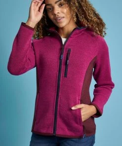 Weird Fish Red Sidonie Recycled Polyester Hoodie