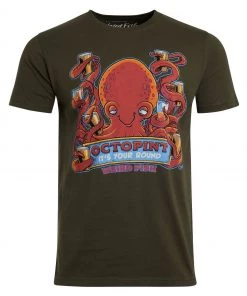 Weird Fish Green Octopint Organic Cotton Artist T-Shirt -Weird Fish Sales unnamed file 56 scaled