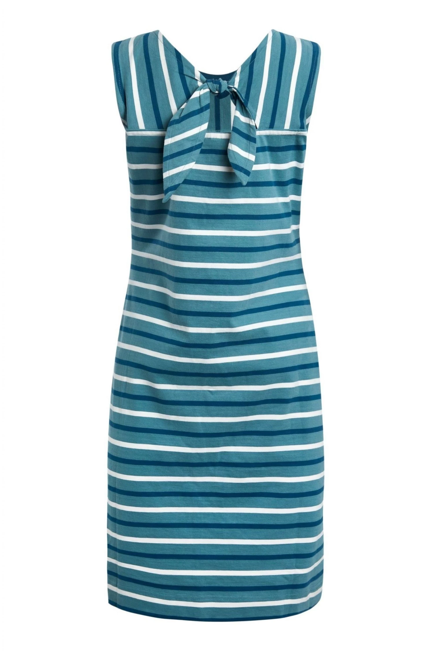 Weird Fish Risso Blue Organic Cotton Striped Dress 5 Weird Fish Risso Blue Organic Cotton Striped Dress - Image 5