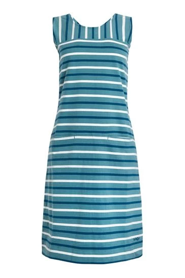 Weird Fish Risso Blue Organic Cotton Striped Dress 6 Weird Fish Risso Blue Organic Cotton Striped Dress - Image 6