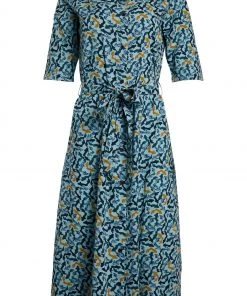 Weird Fish Green Milli EcoVero™ Printed Midi Dress 7 Weird Fish Green Milli EcoVero™ Printed Midi Dress -Weird Fish Sales unnamed file 577 scaled