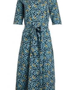 Weird Fish Green Milli EcoVero™ Printed Midi Dress 9 Weird Fish Green Milli EcoVero™ Printed Midi Dress -Weird Fish Sales unnamed file 579