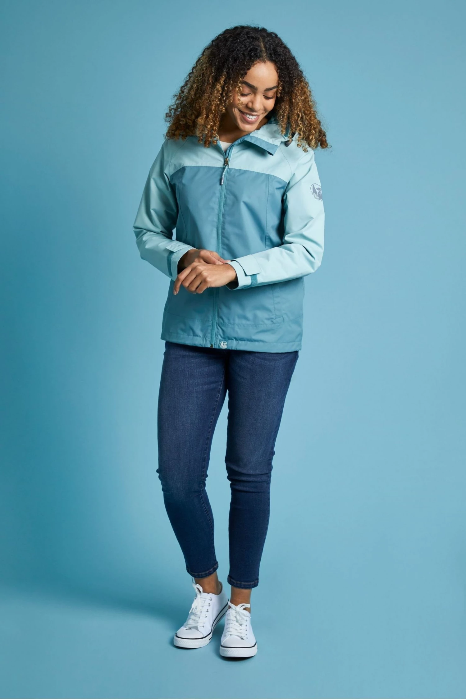 Weird Fish Camelia Green Recycled Waterproof Jacket 1 Weird Fish Camelia Green Recycled Waterproof Jacket