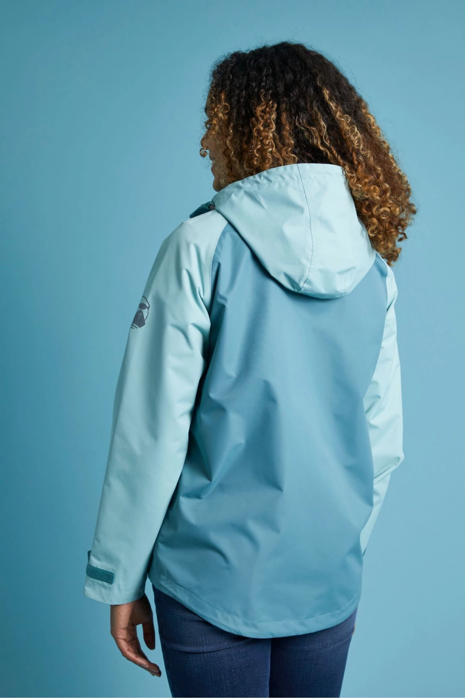 Weird Fish Camelia Green Recycled Waterproof Jacket 2 Weird Fish Camelia Green Recycled Waterproof Jacket - Image 2