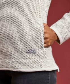 Weird Fish Cream Aria 1/4 Zip Eco Macaroni Sweatshirt -Weird Fish Sales unnamed file 588 scaled