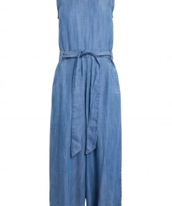 Weird Fish Blue Danya Tencel™ Sleeveless Jumpsuit -Weird Fish Sales unnamed file 627 scaled