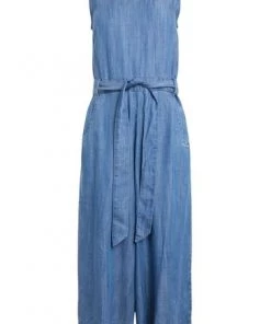 Weird Fish Blue Danya Tencel™ Sleeveless Jumpsuit -Weird Fish Sales unnamed file 629