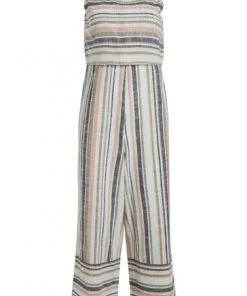 Weird Fish Ecru Cream Otavia Organic Cotton Striped Jumpsuit -Weird Fish Sales unnamed file 632