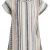 Weird Fish Cream Bergamo Organic Cotton Woven Striped Top