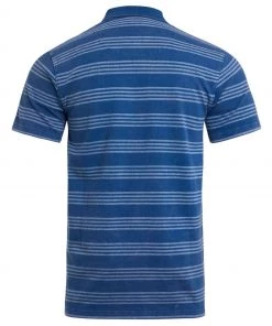 Weird Fish Blue Rothko Vintage Washed Stripe Polo Shirt -Weird Fish Sales unnamed file 644 scaled