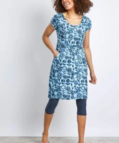 Weird Fish Blue Satso ECOVERO™ Printed Dress -Weird Fish Sales unnamed file 653 scaled