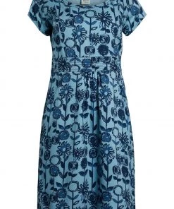 Weird Fish Blue Satso ECOVERO™ Printed Dress -Weird Fish Sales unnamed file 655 scaled