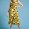 Weird Fish Yellow Nalani EcoVero&trade; Printed Jumpsuit