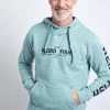 Weird Fish Green Recycled Organic Snow Marl Hoodie