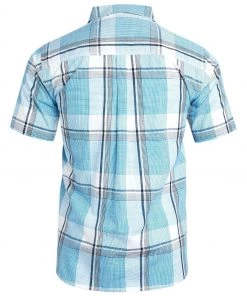Weird Fish Blue Organic Short Sleeve Check Shirt -Weird Fish Sales unnamed file 679 scaled