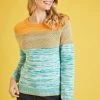 Weird Fish Green Silves Organic Cotton Fine Knit Jumper