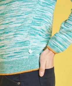 Weird Fish Green Silves Organic Cotton Fine Knit Jumper -Weird Fish Sales unnamed file 683 scaled