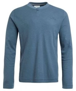 Weird Fish Blue Palmer Organic Cotton Henley Long Sleeve Top 11 Weird Fish Blue Palmer Organic Cotton Henley Long Sleeve Top -Weird Fish Sales unnamed file 69