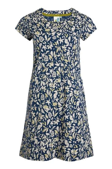 Weird Fish Blue Monsanta Organic Cotton Tunic 5 Weird Fish Blue Monsanta Organic Cotton Tunic - Image 5