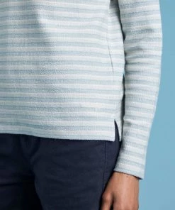 Weird Fish Green Cotton Striped Crew Neck Sweatshirt -Weird Fish Sales unnamed file 719 scaled