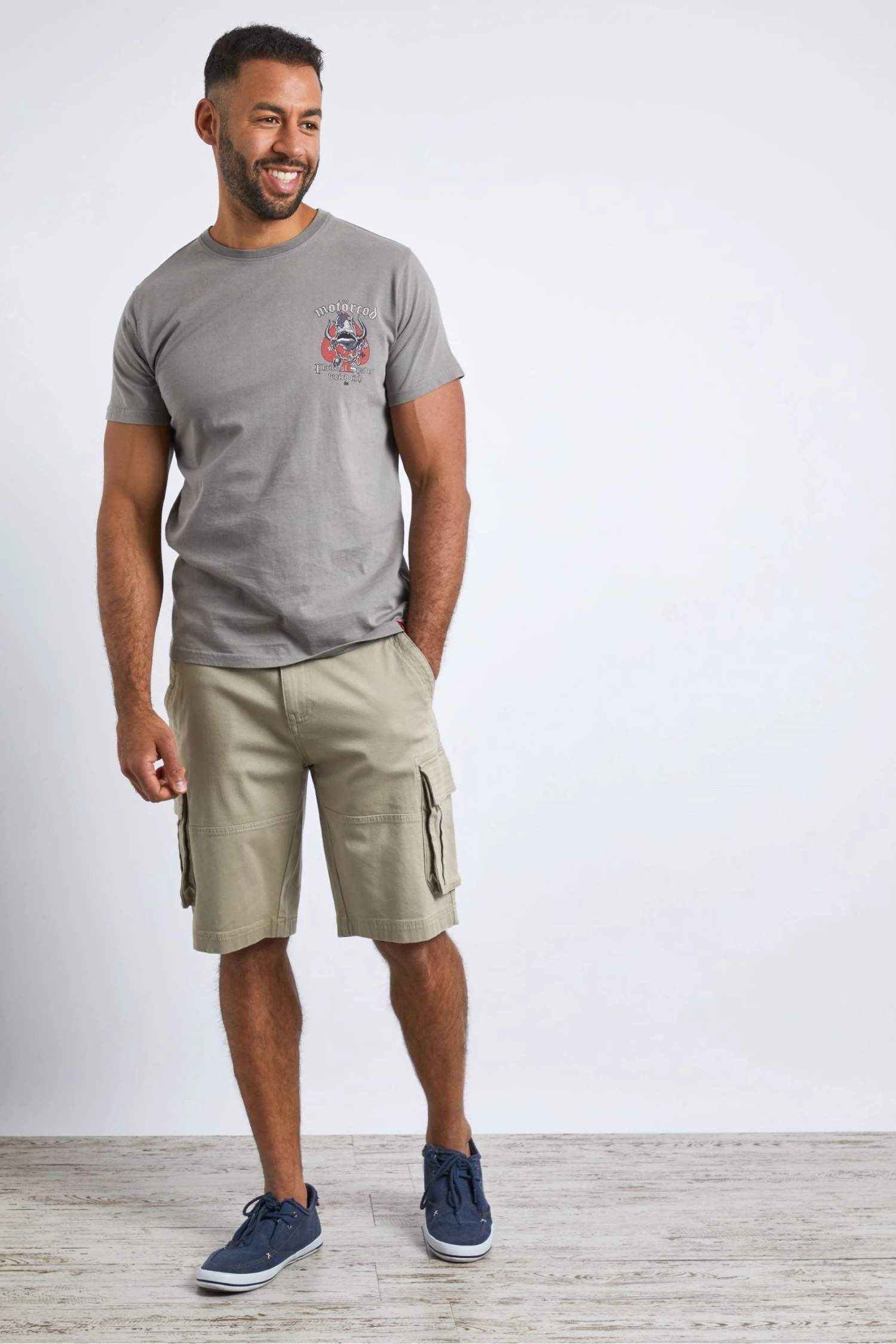 Weird Fish Grey Motorcod Organic Cotton Heritage Artist T-Shirt 3 Weird Fish Grey Motorcod Organic Cotton Heritage Artist T-Shirt - Image 3