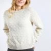 Weird Fish Marlee Cream Bobble Stitch Jumper