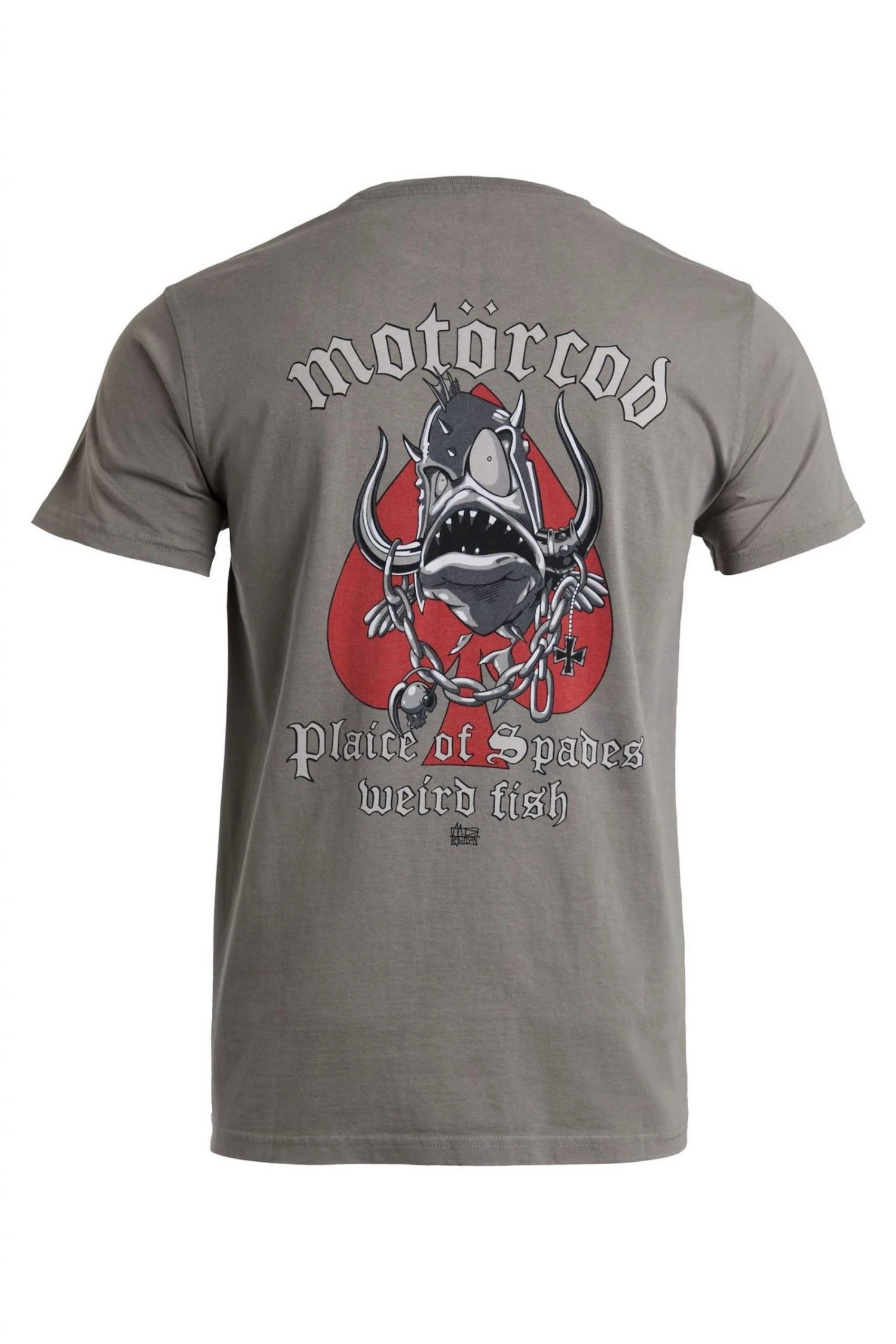 Weird Fish Grey Motorcod Organic Cotton Heritage Artist T-Shirt 5 Weird Fish Grey Motorcod Organic Cotton Heritage Artist T-Shirt - Image 5