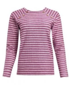 Weird Fish Pink Organic Cotton Striped Crew-Neck Sweatshirt 11 Weird Fish Pink Organic Cotton Striped Crew-Neck Sweatshirt -Weird Fish Sales unnamed file 749
