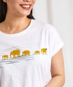 Weird Fish White Elephas Organic Cotton Graphic T-Shirt -Weird Fish Sales unnamed file 756 scaled